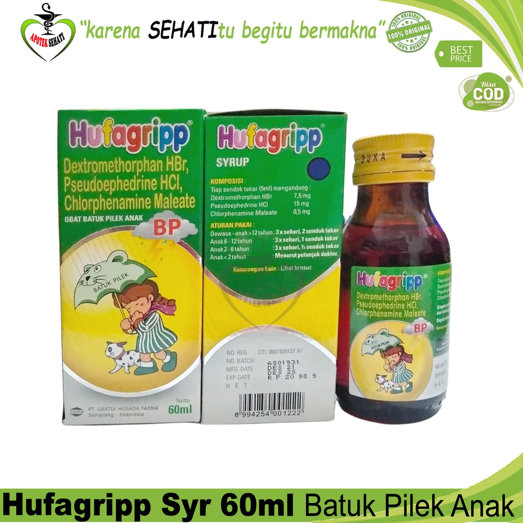 Hufagrip Hijau Sirup Batuk Pilek