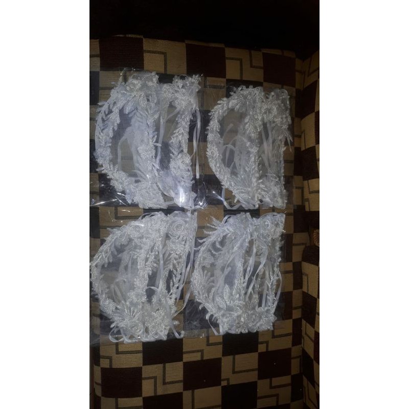 masker pengantin transparan