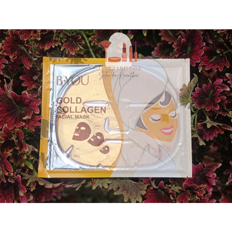 [PAKET 4 FREE 1] MASKER COLLAGEN BPOM BYOU
