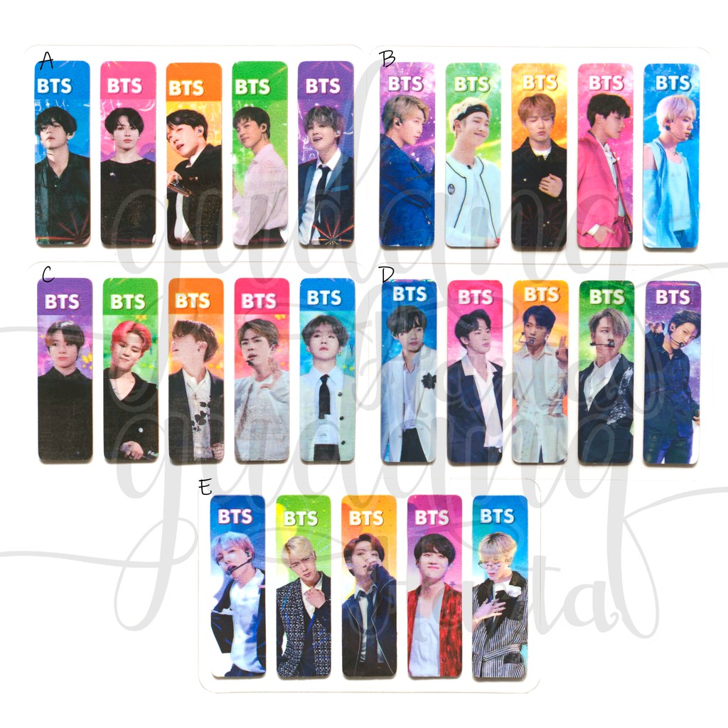 

GCC Sticky Notes BTS Ganteng Korea Boyband KPOP Plastik Memo Pembatas Buku 301181