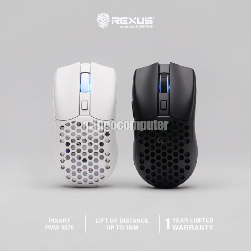 Mouse Rexus GAMING PRO DAXA AIR III WIRELESS WHITE 19K D