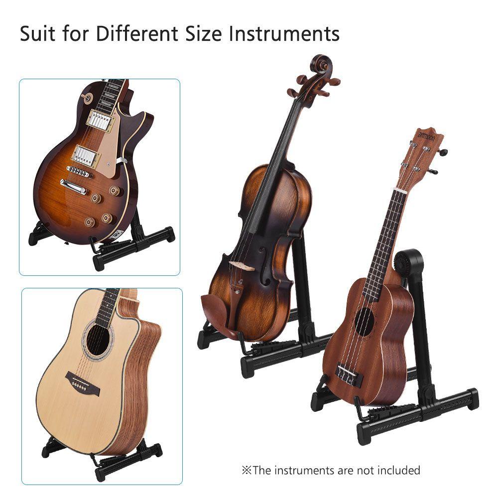 Needway Stand Gitar High Quality Lipat Bass Akustik Listrik Universal Cocok Untuk Semua Gitar Stand Gitar Lipat Anti Selip