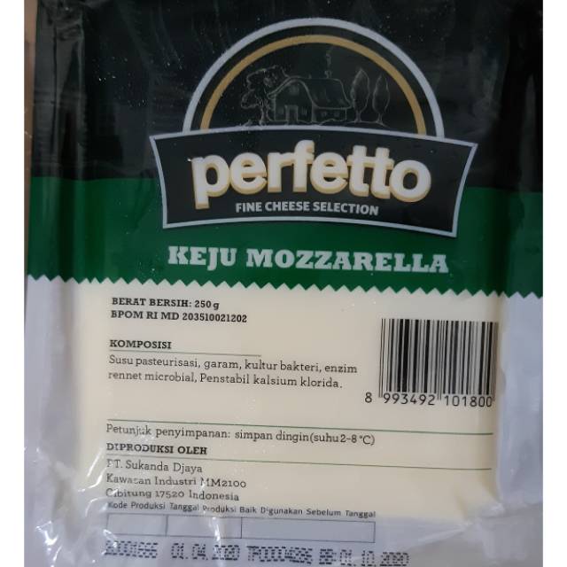 

Keju Mozzarella Perfetto 250 gr