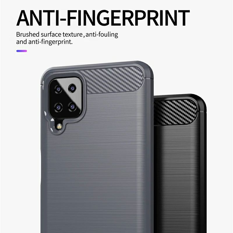 Case Samsung Galaxy A12 2020 Softcase Carbon