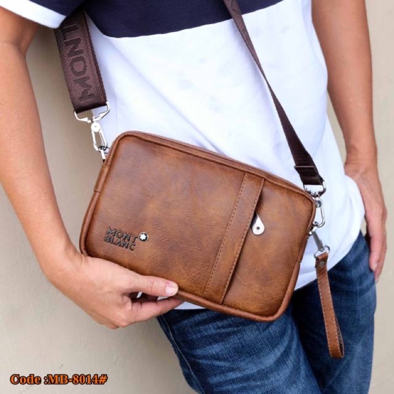 SLINGBAG MB 7314 clutch pria MULTIFUNGSI  bisa selempang import