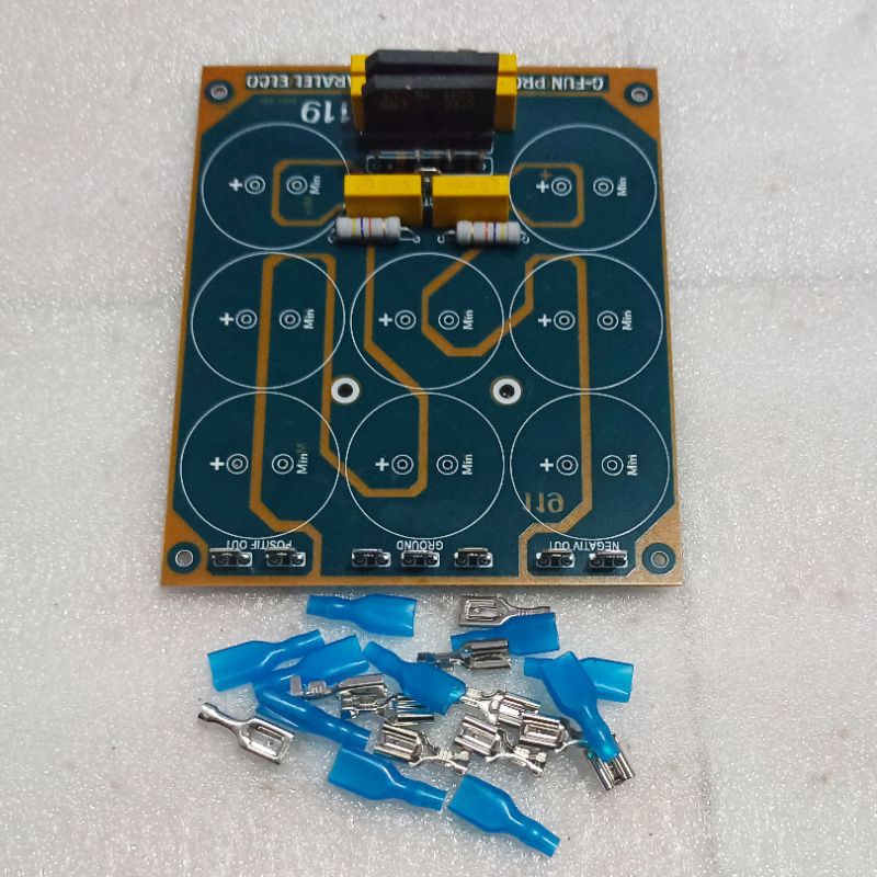 PCB Paralel 8 Elco Full Komponen Plus Skun