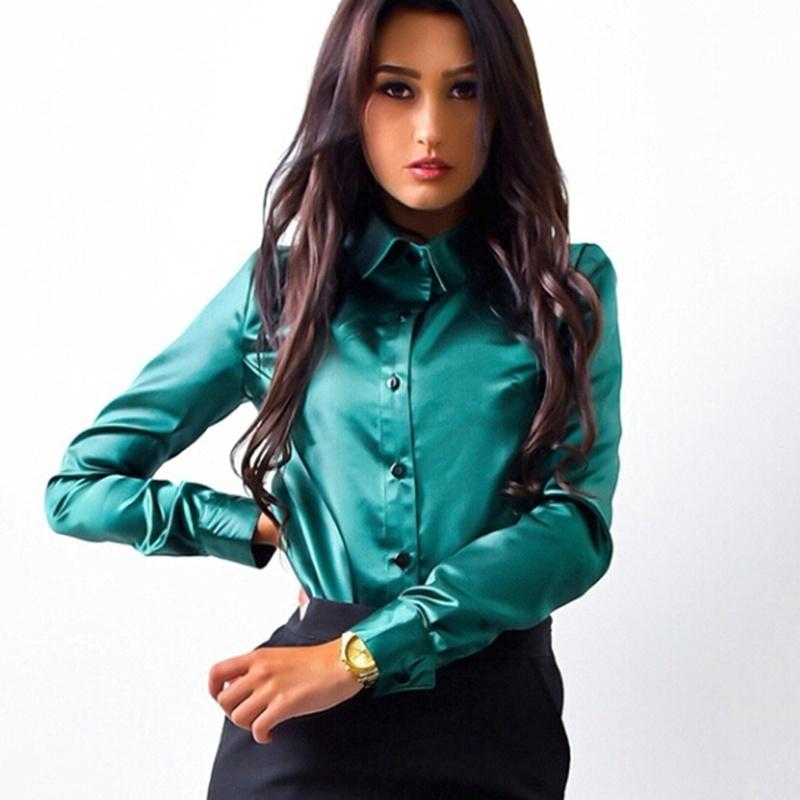 Kemeja Wanita Casual Elegan Bahan Satin Sutra Shopee Kemeja Wanita Casual Elegan Bahan Satin Sutra Shopee