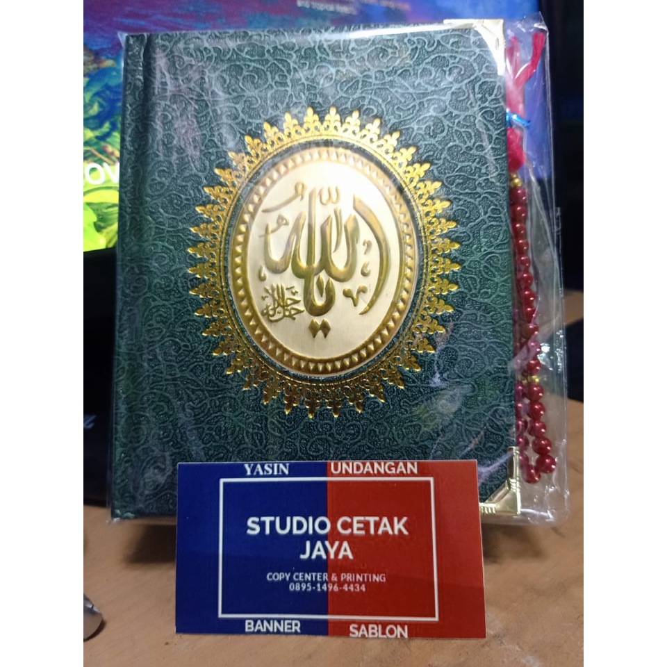 Cetak Buku Yasin Hard Cover Lengkap Majmu Syarif 480 Halaman Free Tasbih + Siku