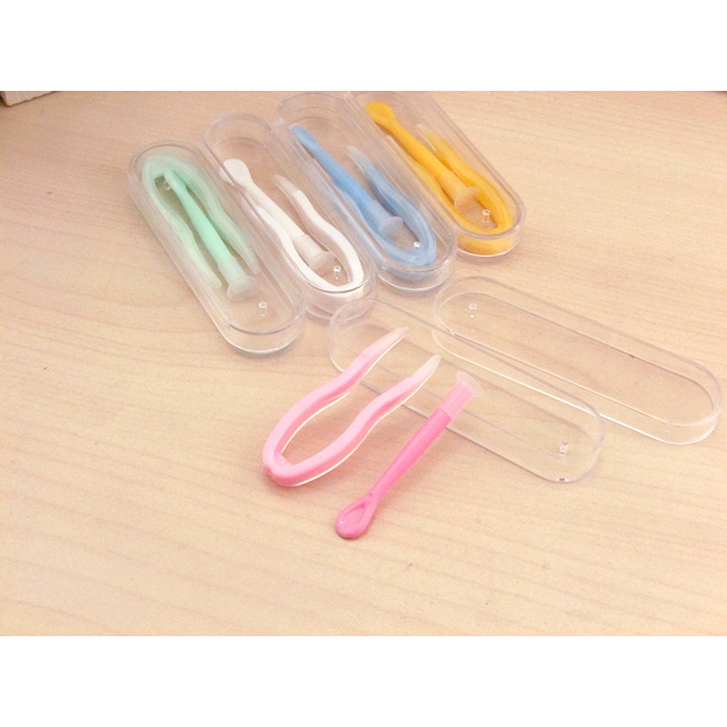 PENJEPIT Softlens + Tongkat Stick Pasang / Capitan Softlen / Tweezers / Twezer / Jepitan Softlens-Capitan Mahal - Oval