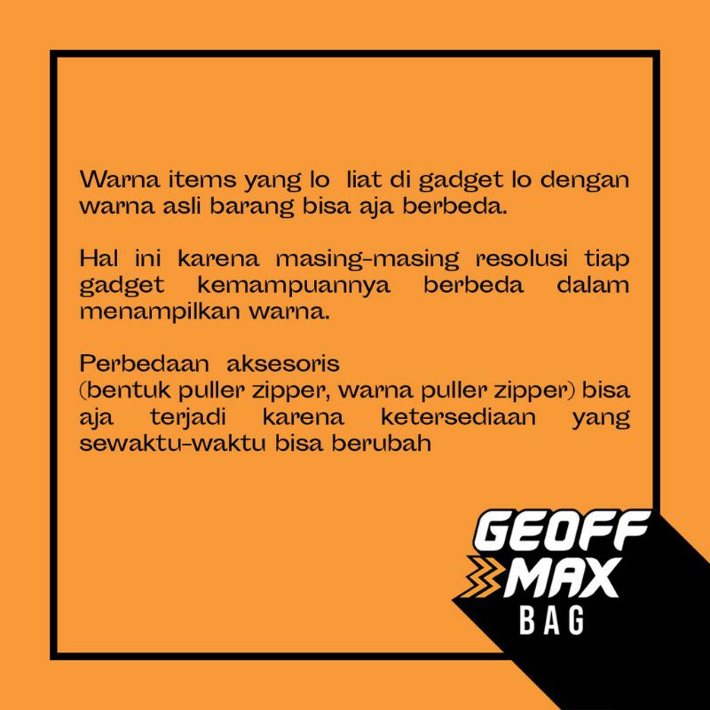 slingbag geofmaxx original