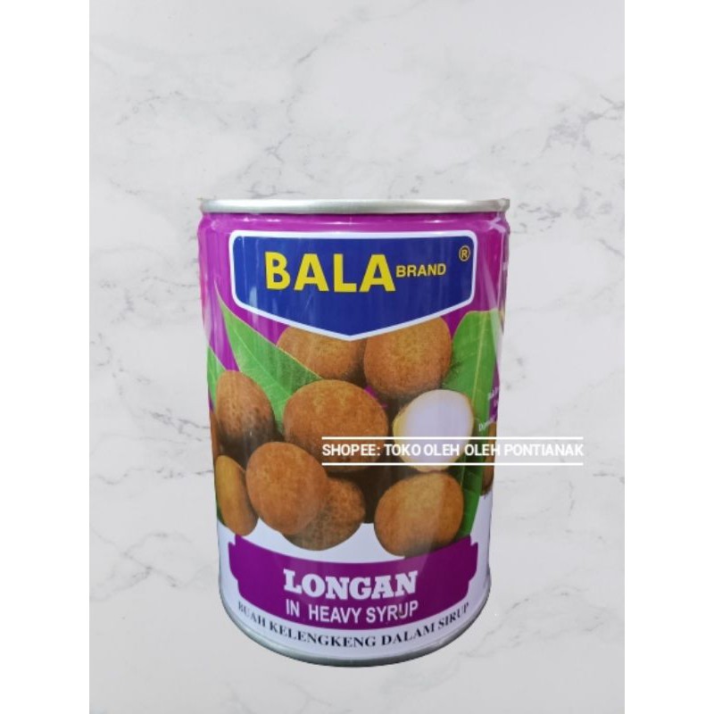 

LONGAN BALA BRAND - LENGKENG KALENG - KELENGKNG DALAM SYRUP 565 gram