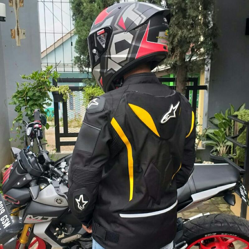 Jaket Touring Alpinestars Full Protector Safety Windproof Jaket Touring Alpinestar Jaket Touring
