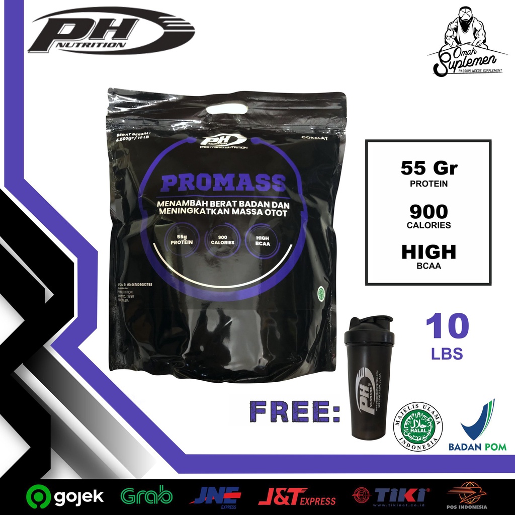 Prohybrid Promass 10 lbs ph gainer 10lbs new BPOM