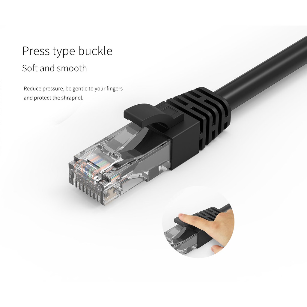 Kabel lan orico 5m cat 6 Ethernet Gigabit PUG-C6-50 - cable internet rj45 network 5 meter cat6 1Gbps