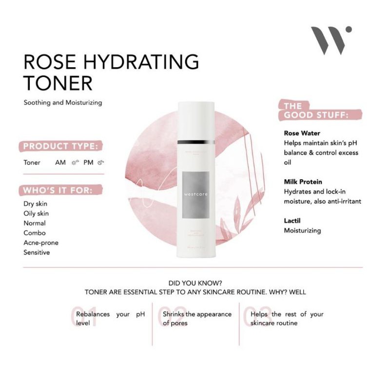 Westcare Rose Hydrating Toner 100ml