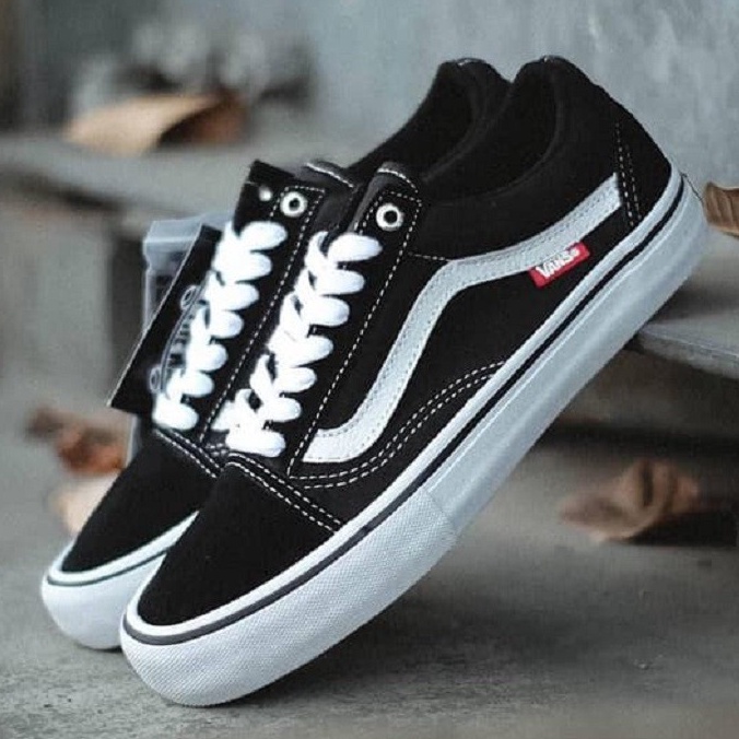 Sepatu Vans Oldskool Bw All White Sket Sekolah Olahraga Santai Murah Terlaris