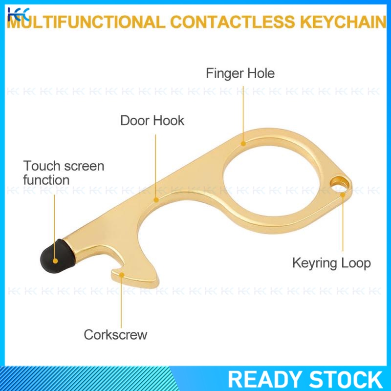 Gantungan Kunci Pembuka Botol Dan Layar Sentuh Tanpa Kontak
