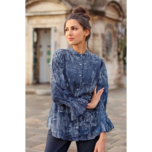 El mar minorca shirt with puff