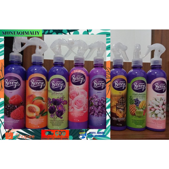 [TERBARU] Breeze Air and Fabric Fresher MY WAY Pewangi Ruangan & Pakaian 400ml - The Out, none