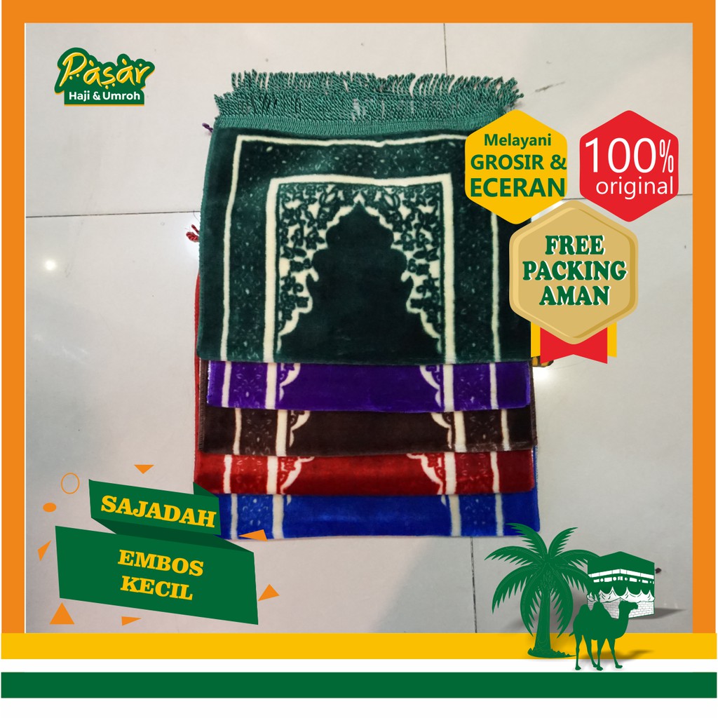 Sajadah Kepala Arbain Embos Sajadah Kecil Sajadah Lembut