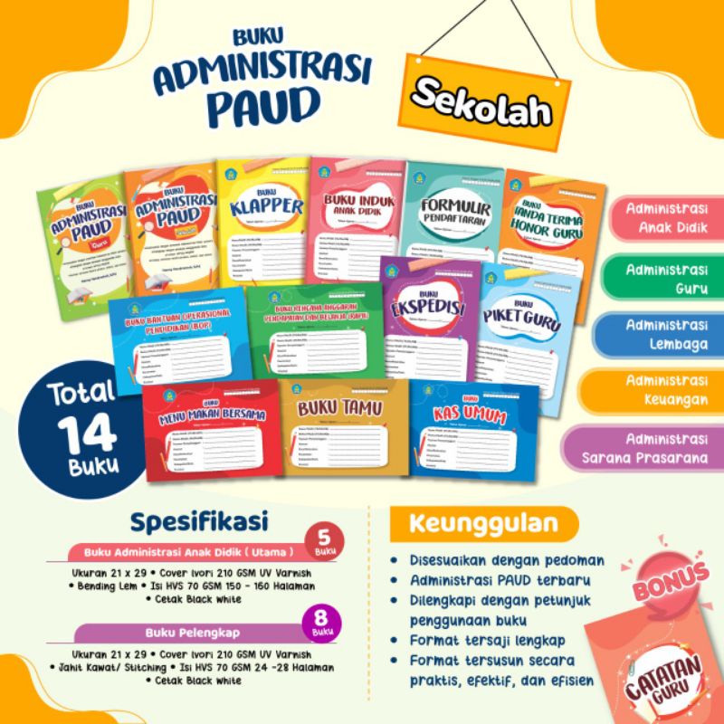 Buku Paket Administrasi Guru Paud