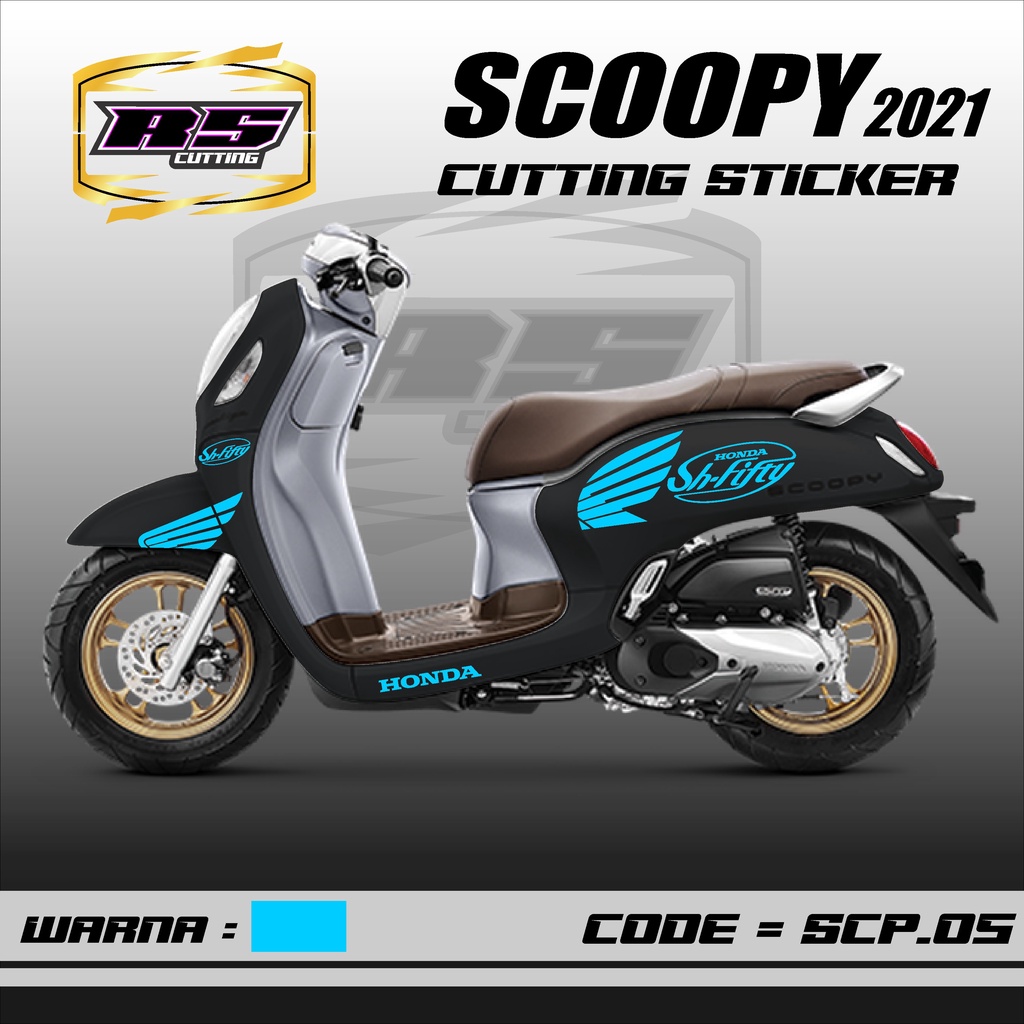 Cutting stiker motor scoopy all varian - Aksesoris Motor Honda Scoopy Prestige List Variasi Cutting Stiker Striping Scoopy New 2021 Prestige RS 05