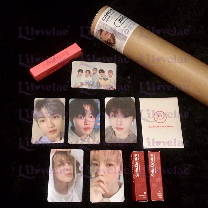CANDY LAB NCT DREAM VER 2 PC JISUNG CHENLE POSTER JENO LIP CHERISHED LIP SATIN