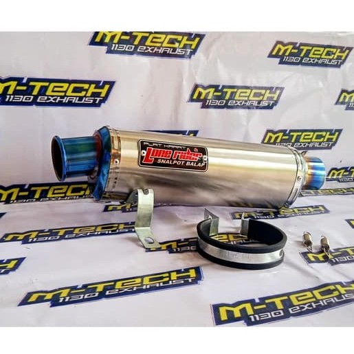 Silincer Only Knalpot Lone Rider Trioval Vixion - Satria Fu - Sonic - Mx - CB150 - CBR150