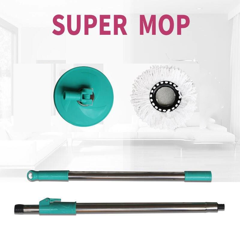 Bedola Tongkat pel spin mop gagang pel spin mop + kain pel