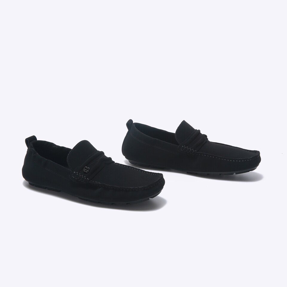 EM88 SEPATU SLIP ON EVERBEST PRIA ORIGINAL CASUAL KULIT BRANDED HITAM