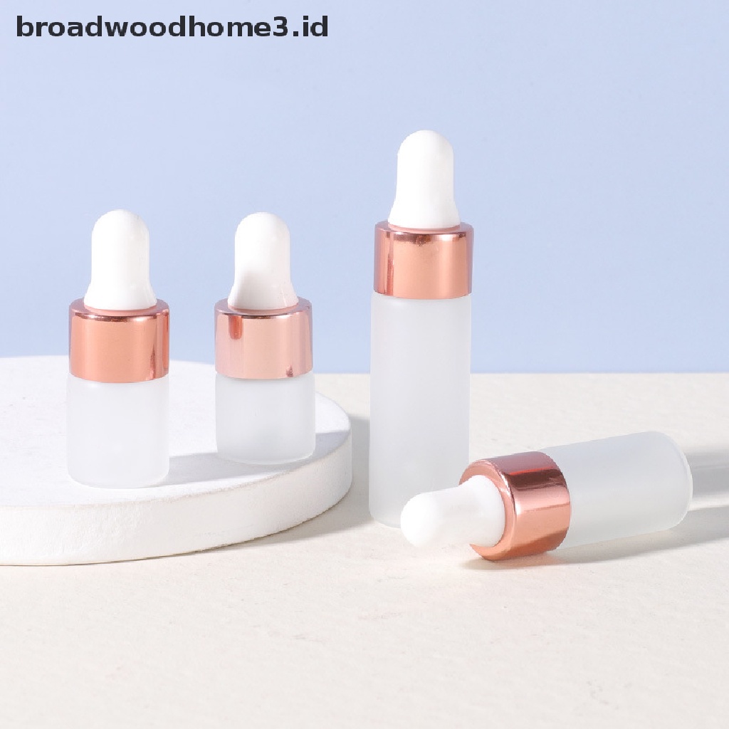 5pcs Botol Kaca Kosong Ukuran 1 / 2 / 3 / 5ml Untuk Essential Oil