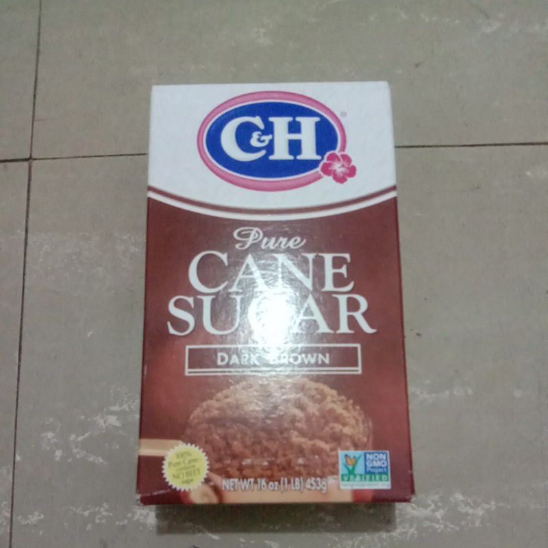 

pure cane sugar dark brown c & h gula