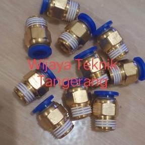 fiting selang pneumatic lurus / PC / MPC 6mm-m5.1/8.1/4.3/8 inch wtwi74 Ayo Beli