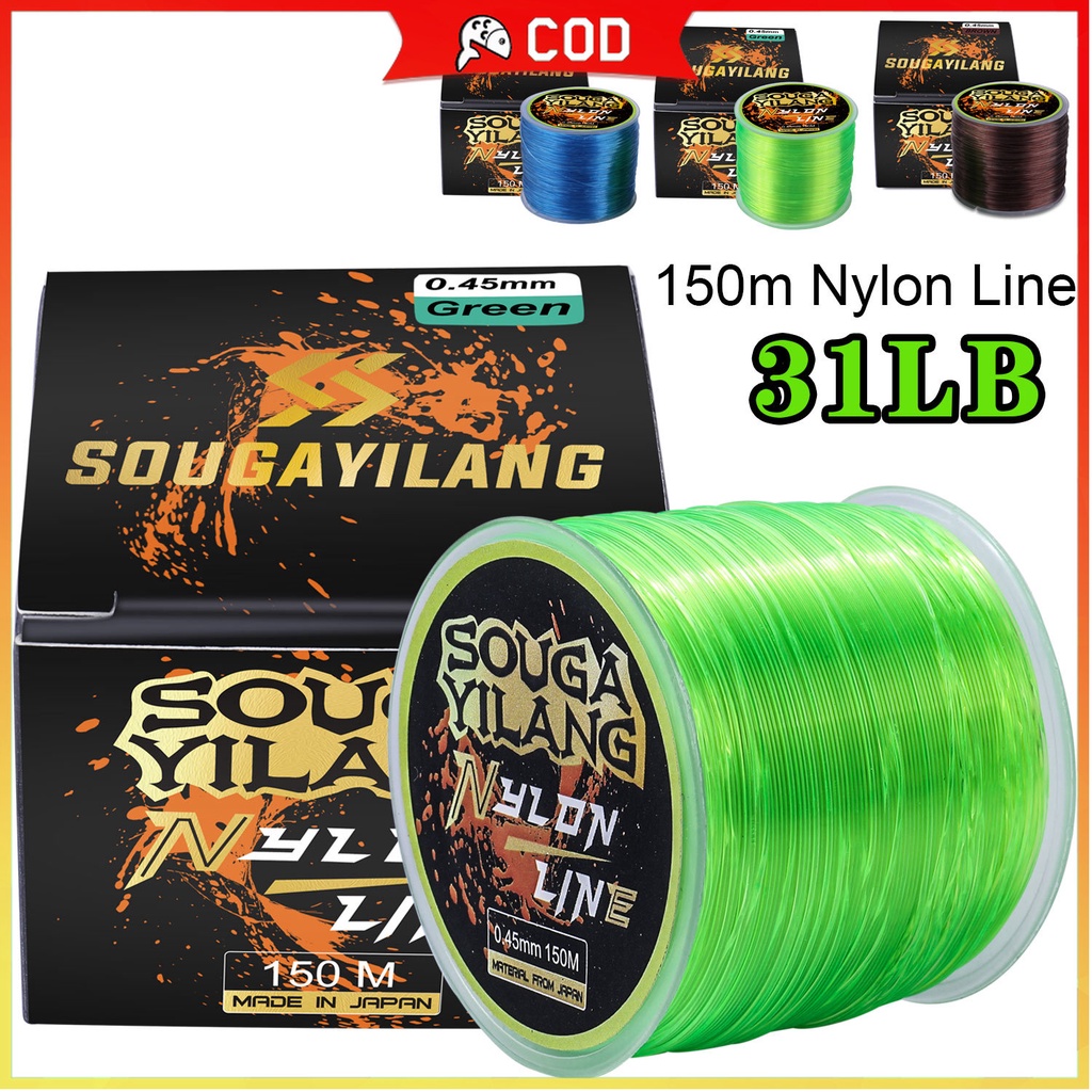 Sougayilang Senar Pancing 150M Mini nilon senar pancing pancing super power Untuk Memancing Air Tawa