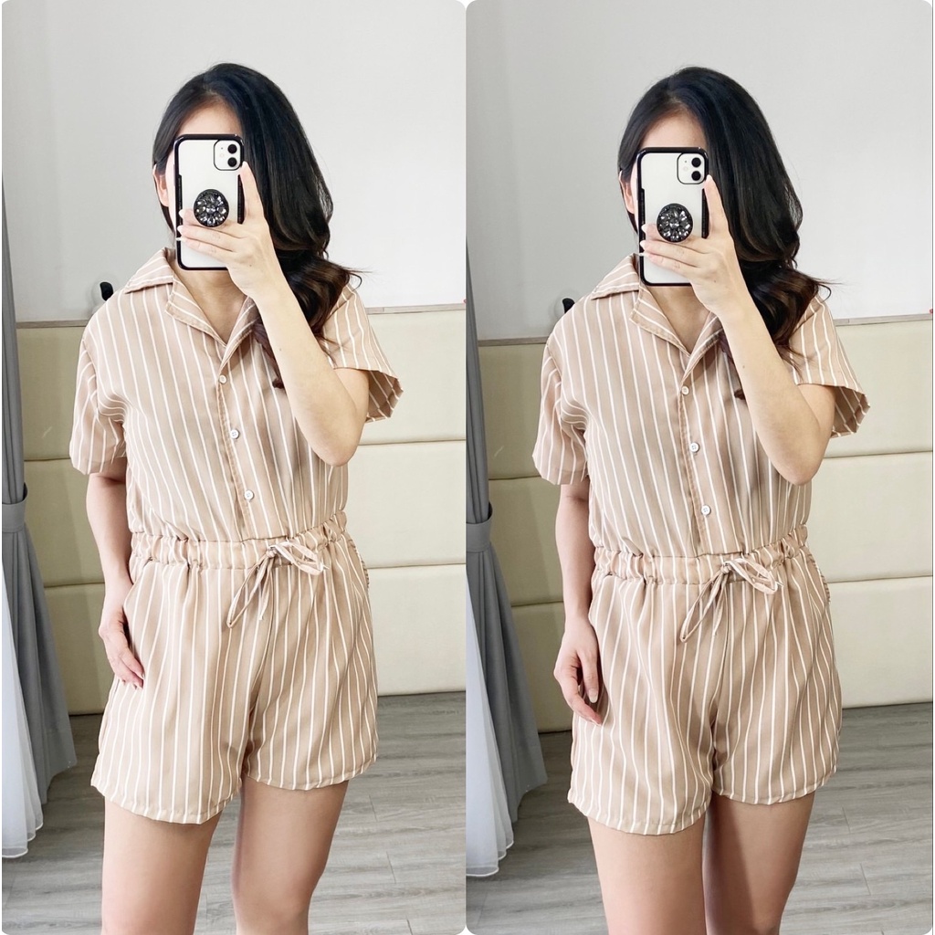 [GLFK] Jumpsuit Wanita Korea / Jumpsuit / Jumpsuit Pendek / Jumpsuit Salur