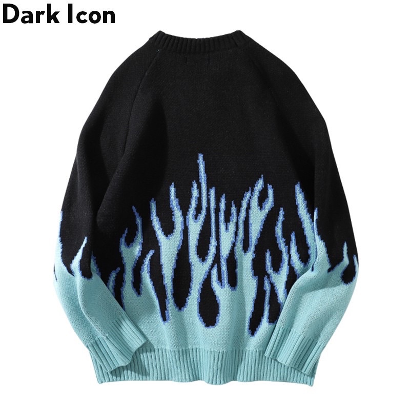 SWEATER RAJUT IMPORT PRIA WANITA ASIA EROPA KOREA AMERIKA HIP HOP FLAME API DR3