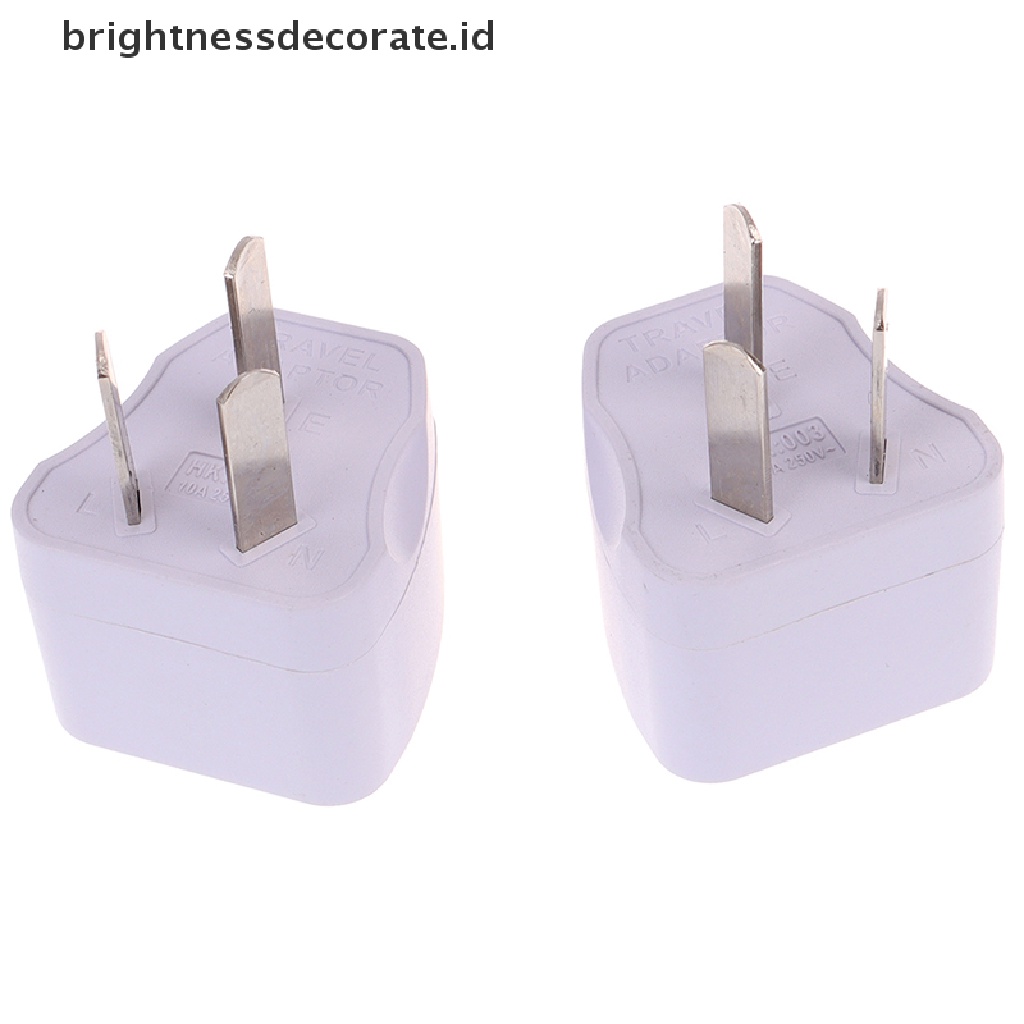 Adapter Power Plug Usa Euro Asia Ke Au Australia 3 Pin Universal Untuk Travel