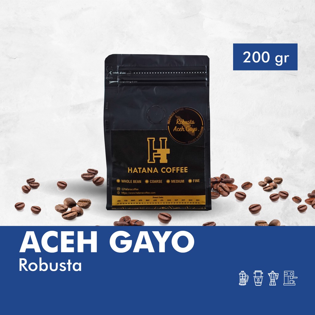 

Kopi Robusta Aceh Gayo - Roasted Bean - 200 Gram