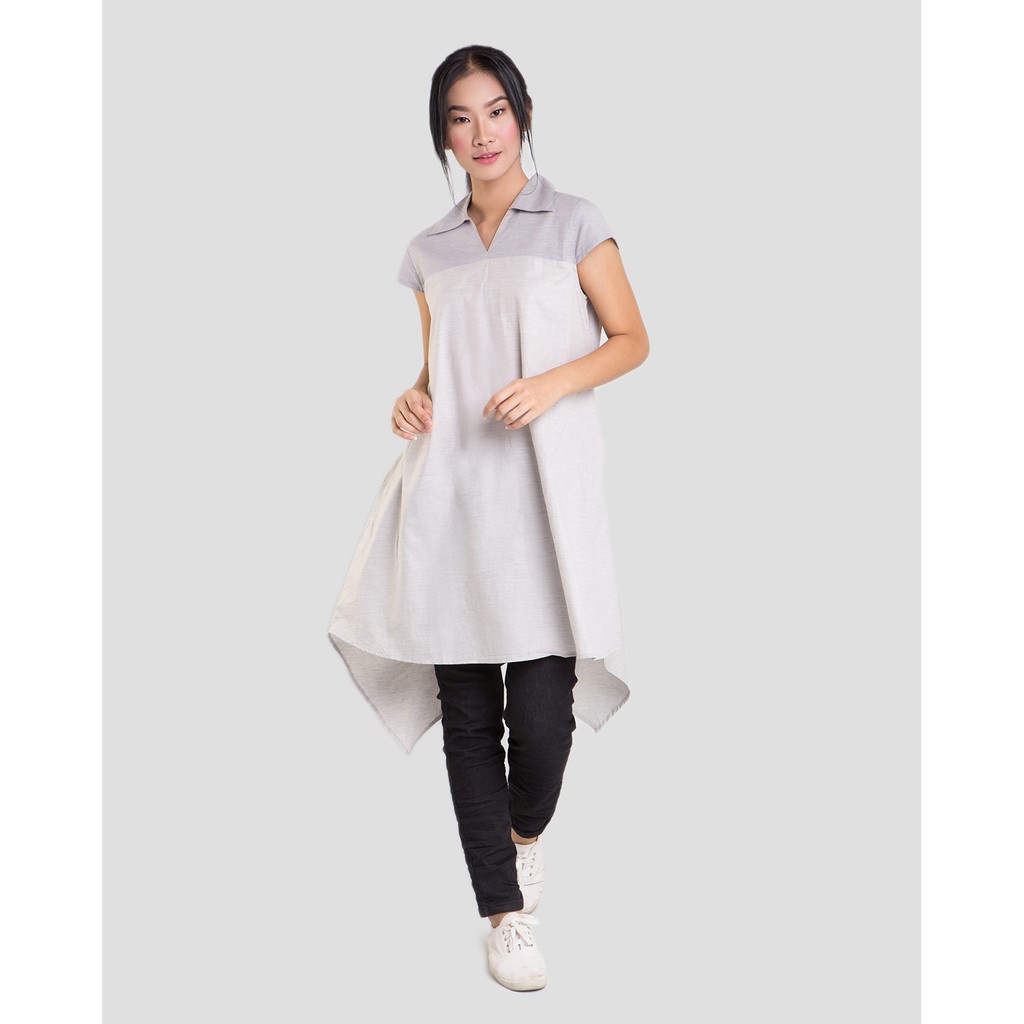 Miyoshi Josei MJ18DR105PN. HANDKERCHIEF PATTERN DRESS