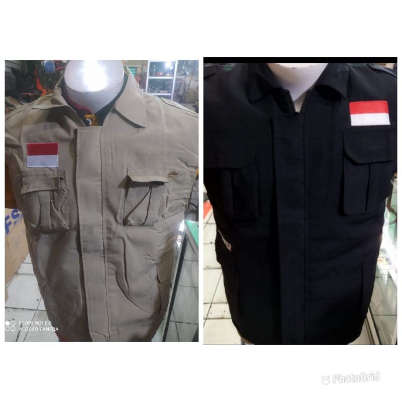 rompi logo bendera merah putih#rompi merah putih