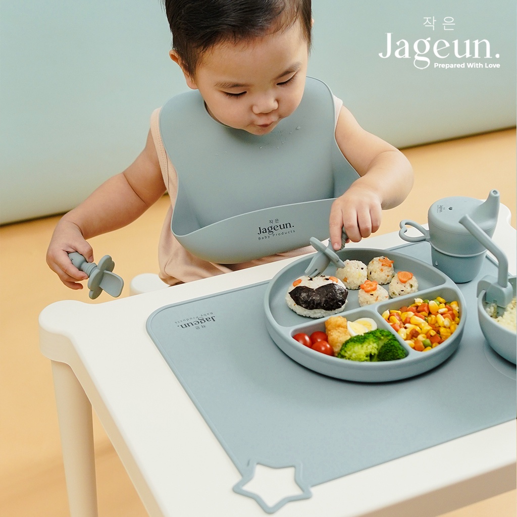 JAGEUN Premium Silicone Suction Plate | Piring Tempat Makan Anak Bayi