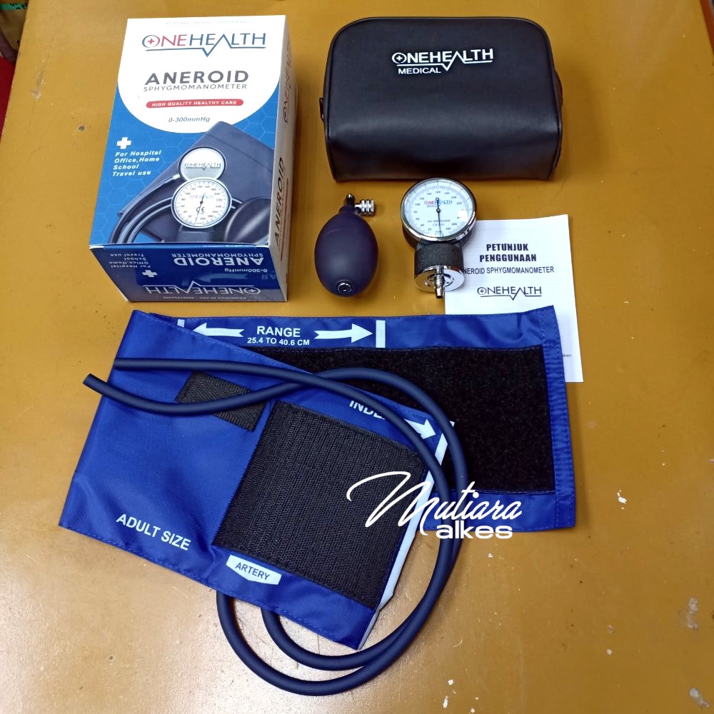 Aneroid Sphygmomanometer Tensi Meter 300mmHg ONEHEALTH