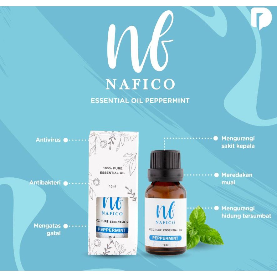 Minyak Esensial Peppermint 15 ml / Nafico Essential Oil Peppermint