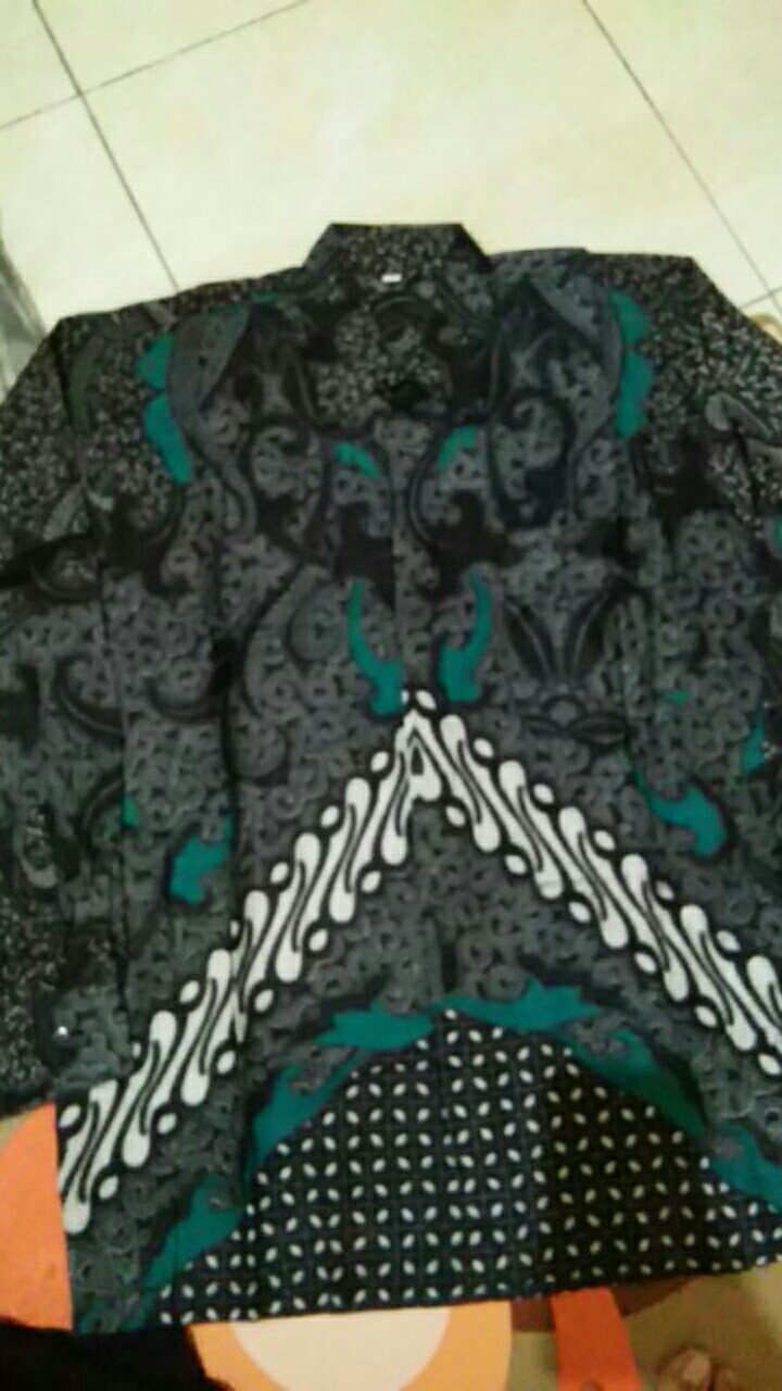 [cod] Batik Couple Keluarga Sania Ruffle Ori Ndoro Jowi Dnt Dimensi Abu