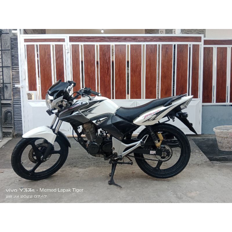 Striping tangki honda tiger revo warna putih / albino 2012-2013