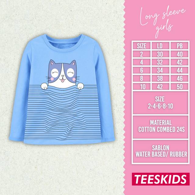 lelang Kaos Lengan Panjang Anak Perempuan Teeskids,padlekids,oneglory sisa katalog