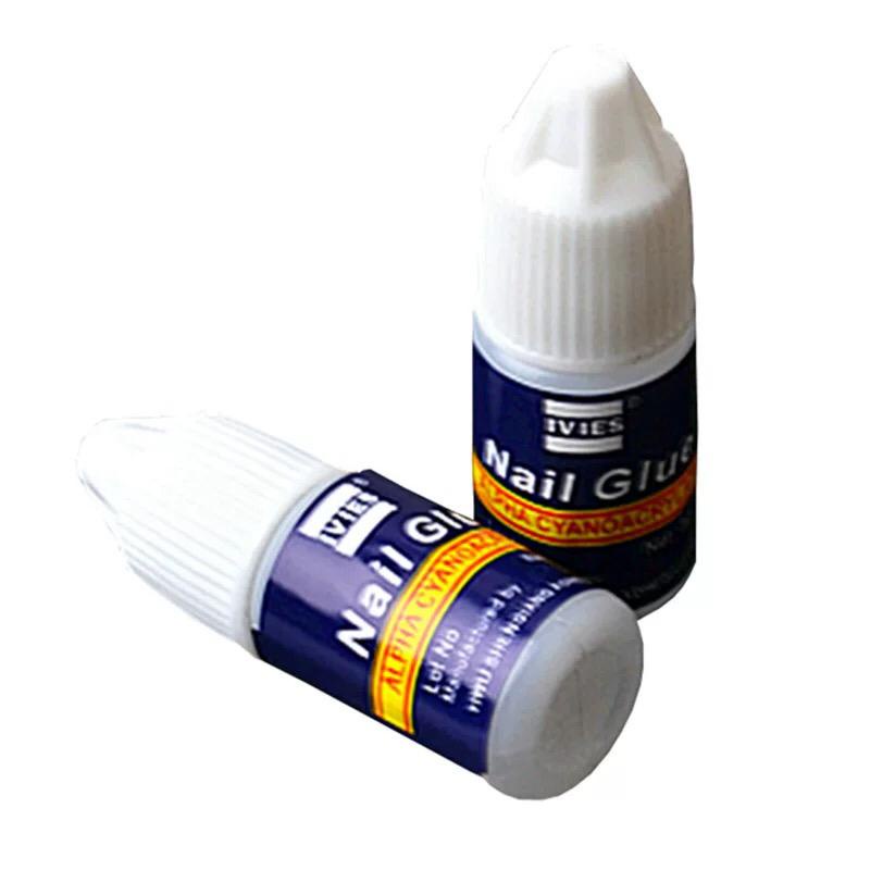 ~AB~ Nail Glue Lem Kuku Palsu Cair 3 gram Perekat Bening Tahan Lama