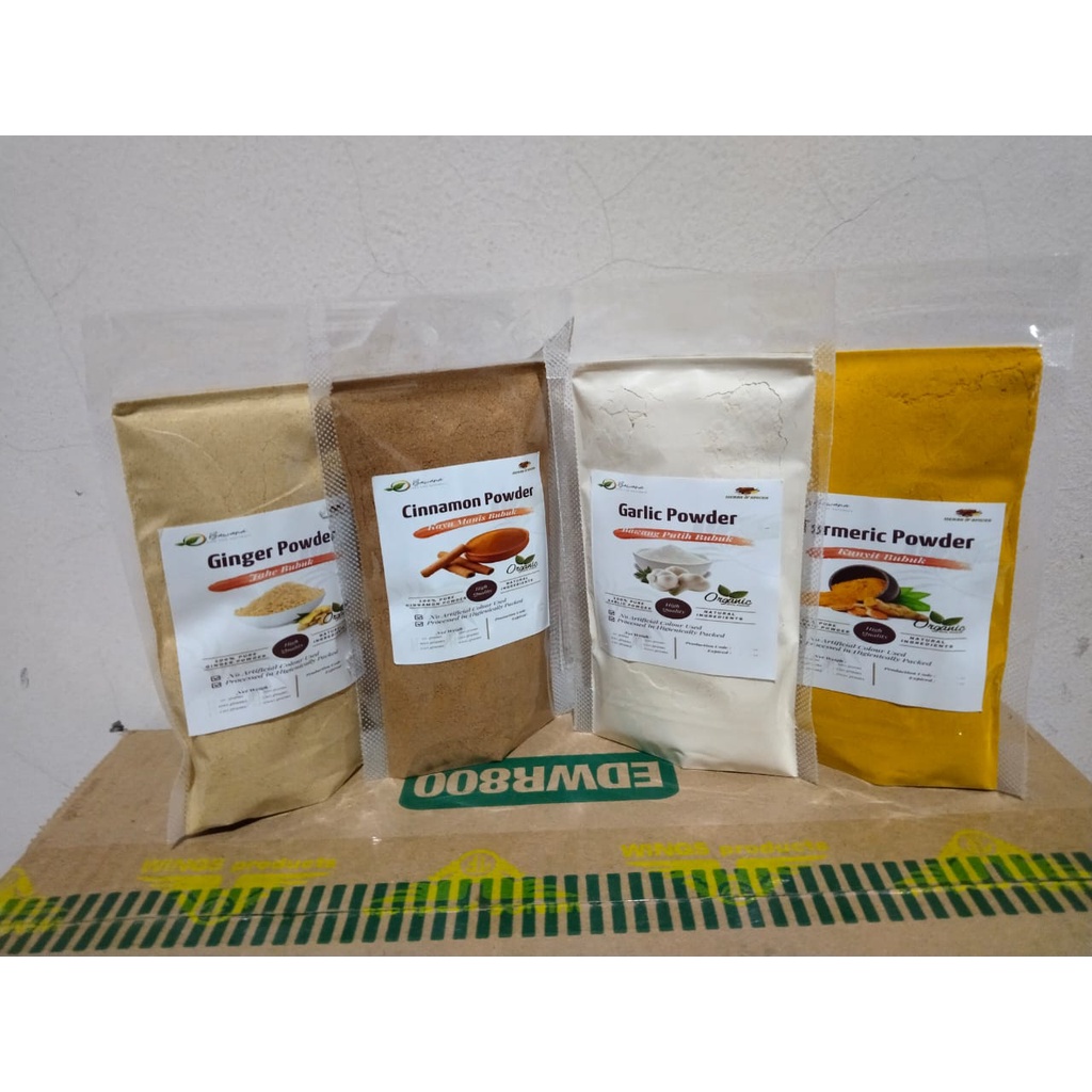 

Bumbu dapur rempah bubuk 100 gram bawang putih/lada hitam/lada putih/jahe/ketumbar