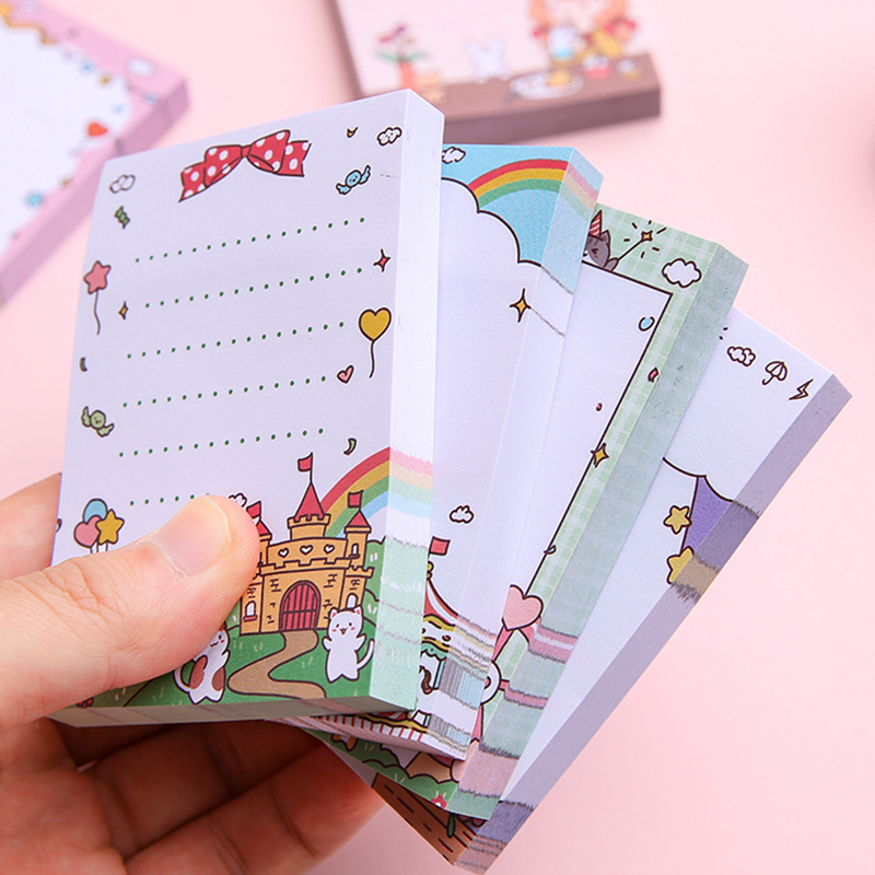 100 Sheets Amusement Park Series Memo Pads Students Sticky Note