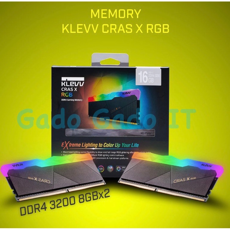 MEMORY RAM KOMPUTER KLEVV CRAS X RGB DDR4 3200MHz